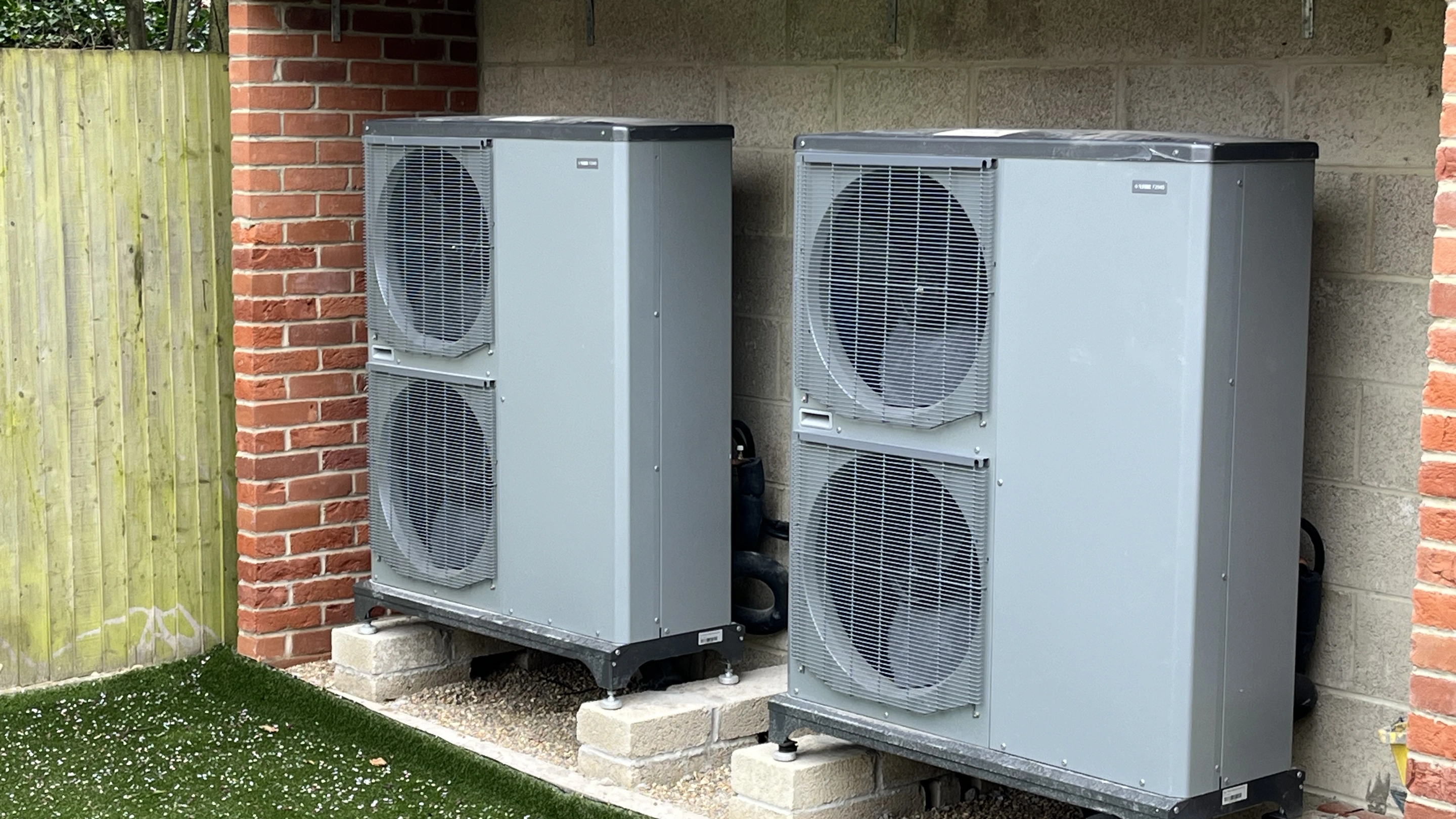 Air source heat pump installation