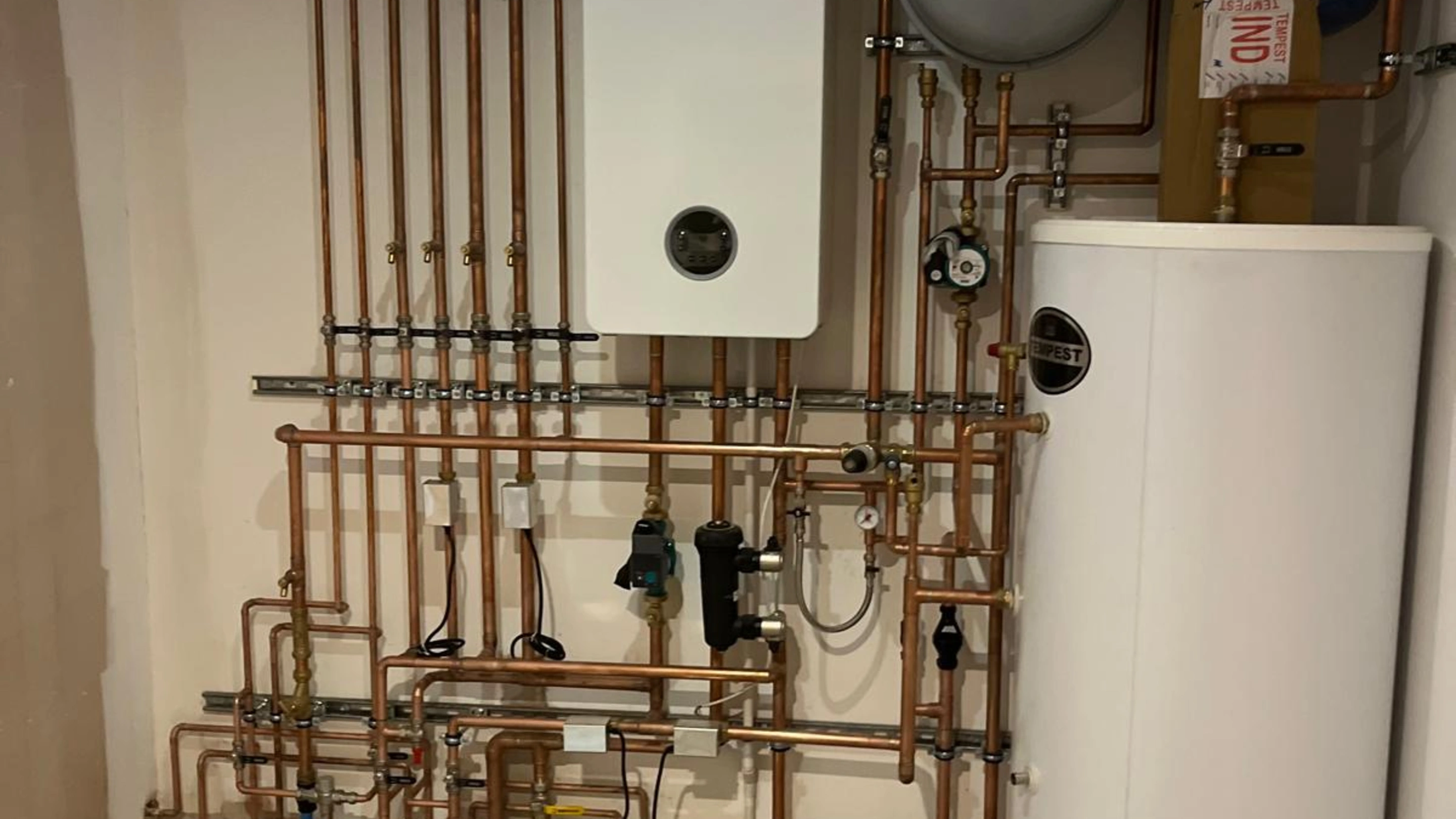 Boiler installation job in Epsom